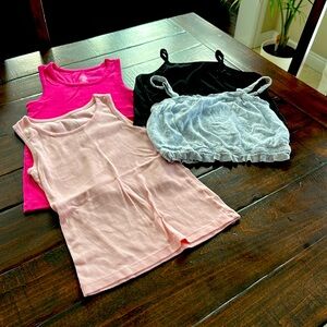 Girls’  tank top bundle. Sizes 12&14.
